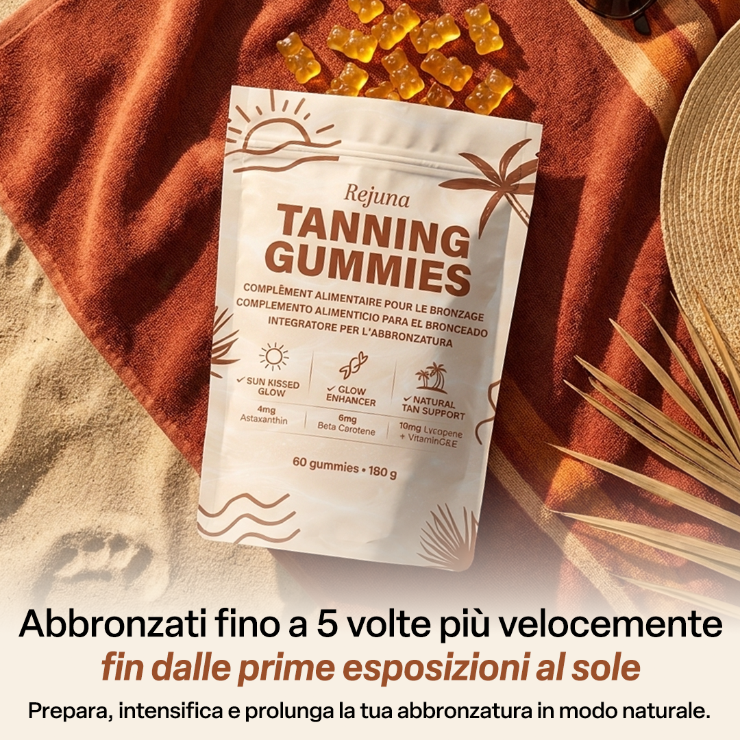Gummies Acceleratrici dell'Abbronzatura