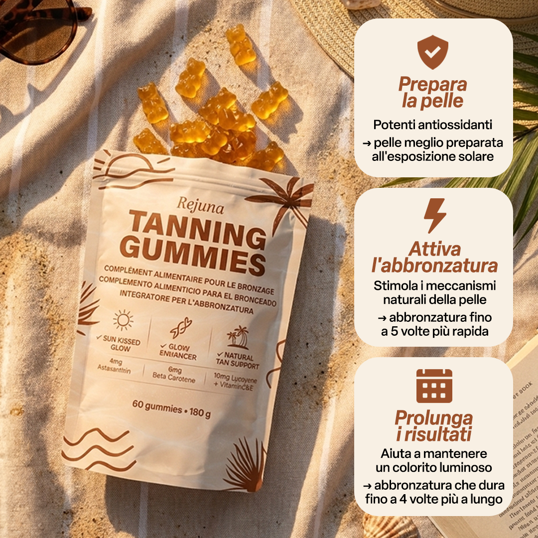 Gummies Acceleratrici dell'Abbronzatura